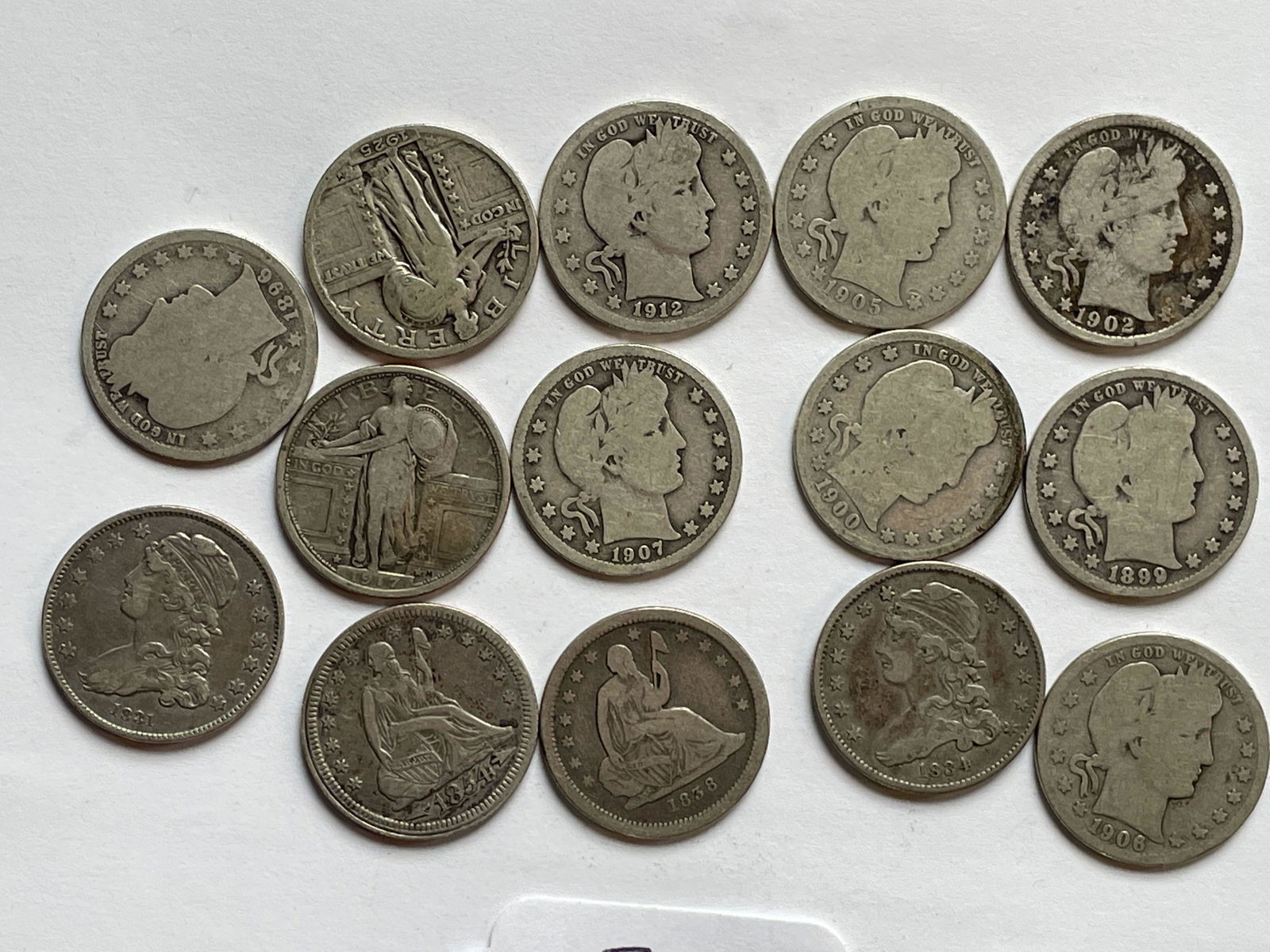 14 19TH CENTURY US QUARTERS (1 of 2)