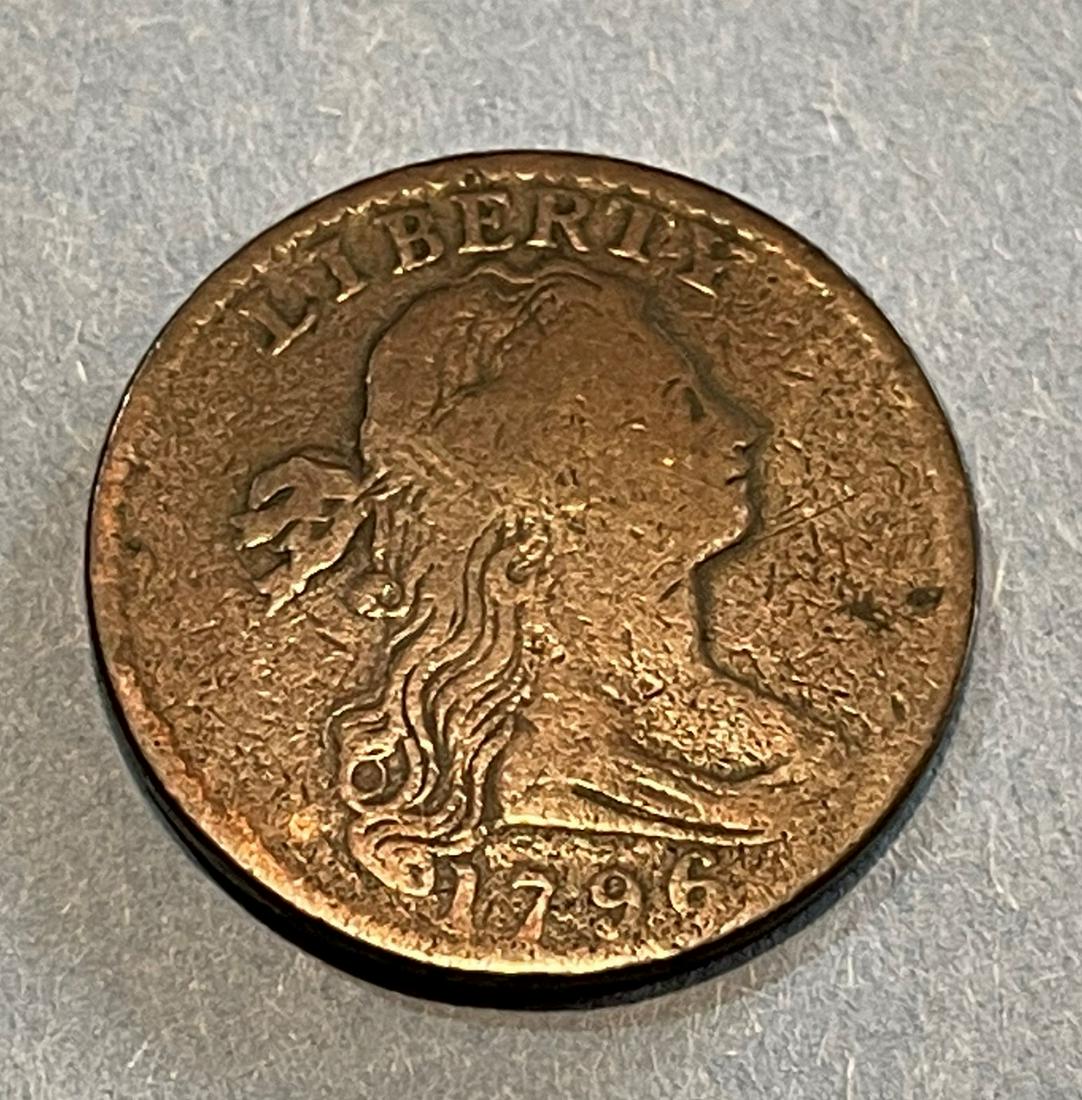 A 1796 DRAPED BUST LARGE CENT (1 of 2)