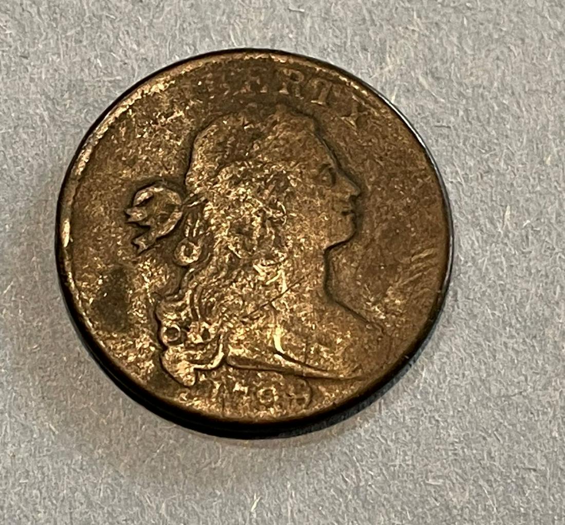 A 1799 DRAPED BUST LIBERTY LARGE CENT (1 of 2)