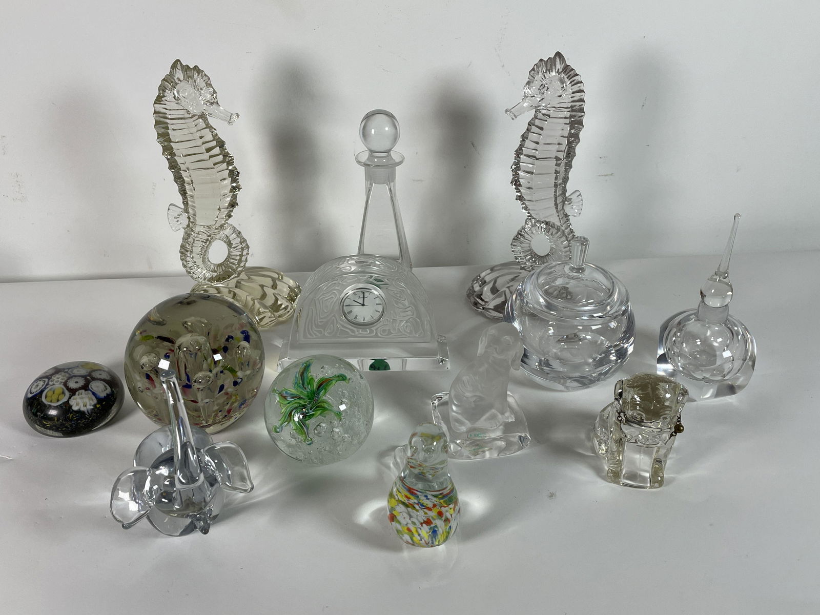 PAPERWEIGHT AND PERFUME LOT, INC ORREFORS, BACCARAT ETC (1 of 9)