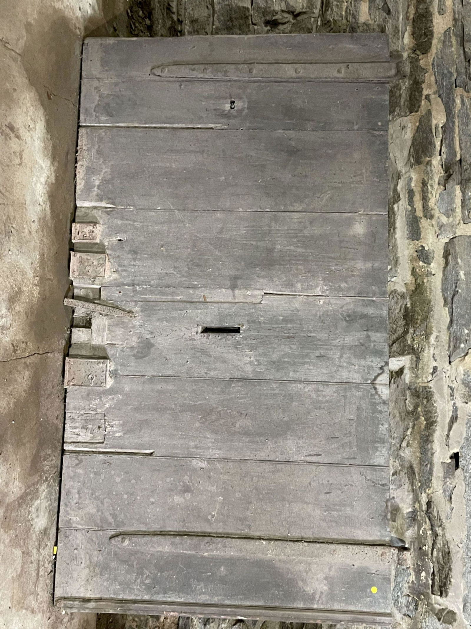 THE DOOR FROM THE CIVIL WAR ERA LIBBY PRISON.  81"X 45" (1 of 12)