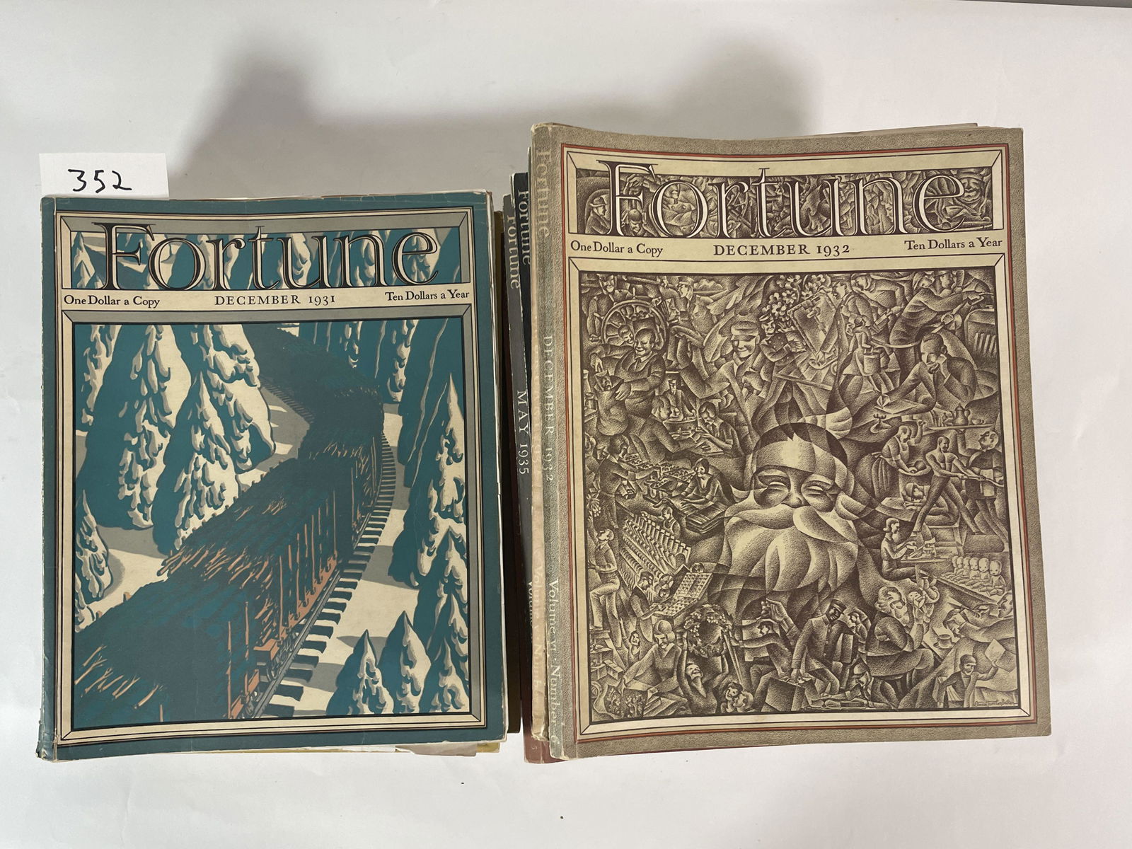 19 FORTUNE MAGAZINES, 8 FROM 1932, 5 FROM 1935, 5 FROM (1 of 6)