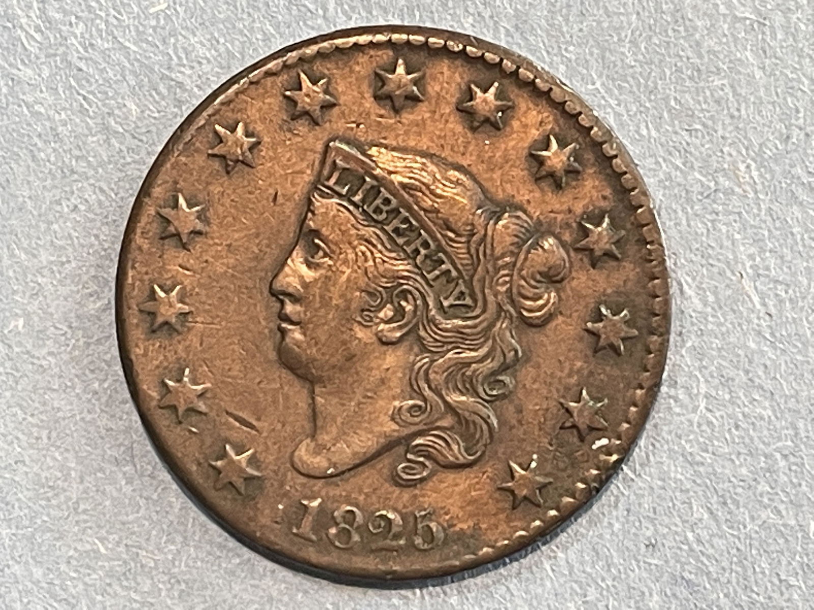1825 LARGE CENT (1 of 5)