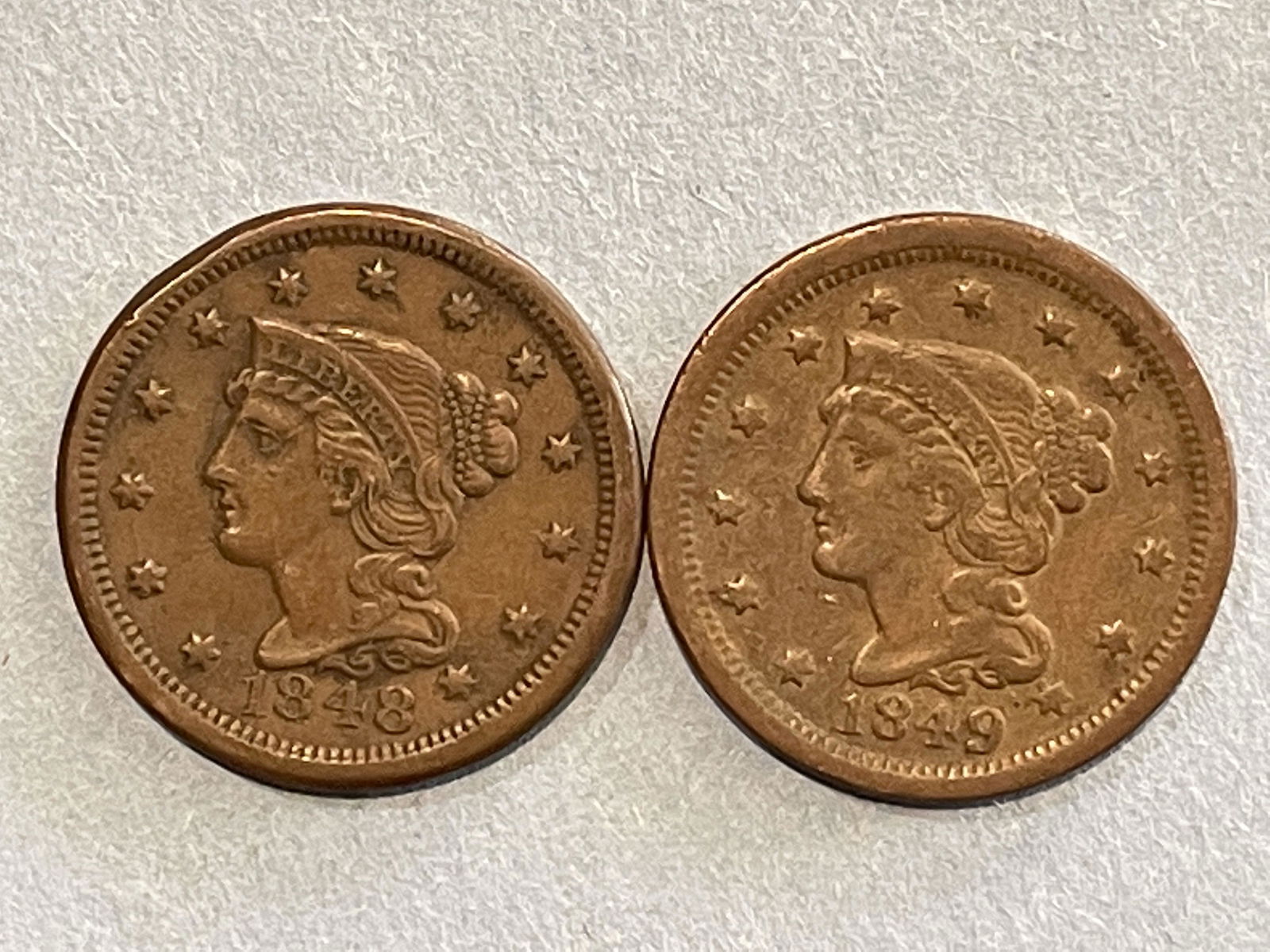 2 LARGE CENTS 1850 (1 of 9)