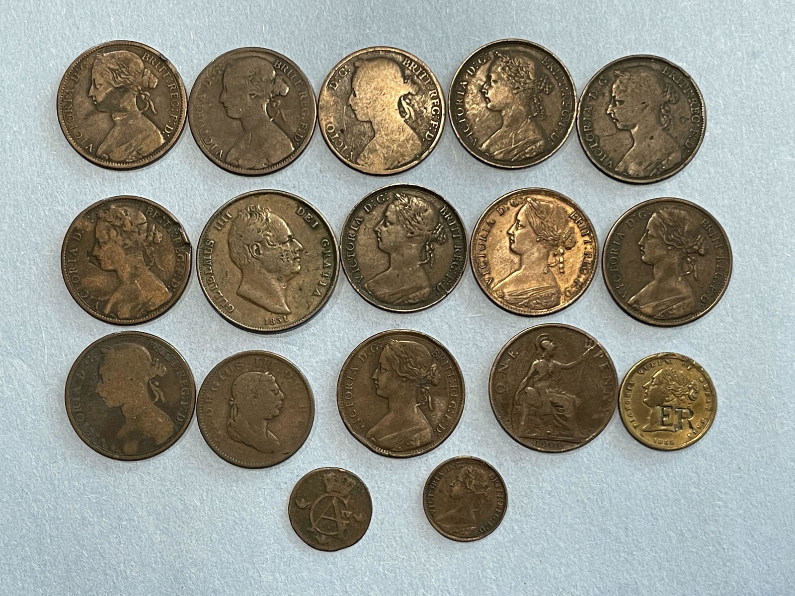 17 19TH CENTURY BRITISH COINS (1 of 18)