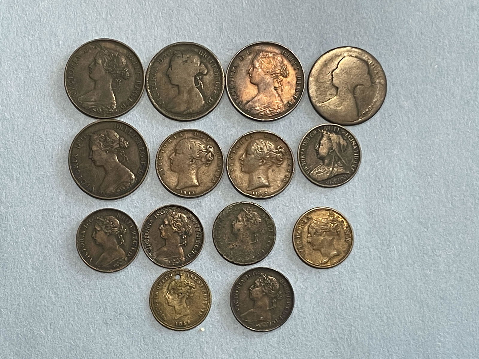 14 19TH CENTURY BRITISH COINS (1 of 20)