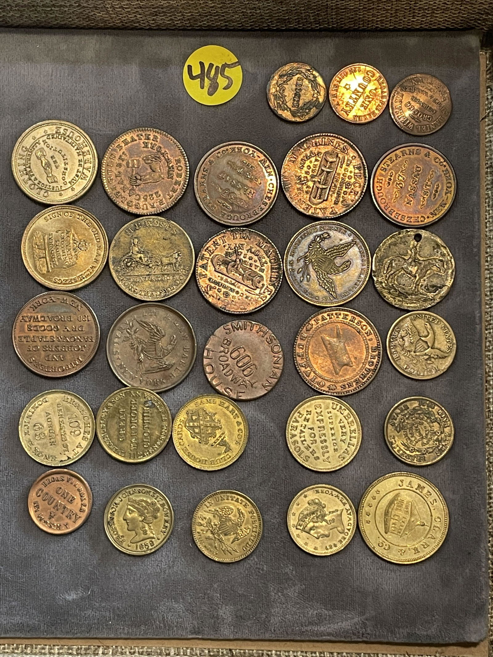 28 NEW YORK HARD TIMES TOKENS (1 of 15)