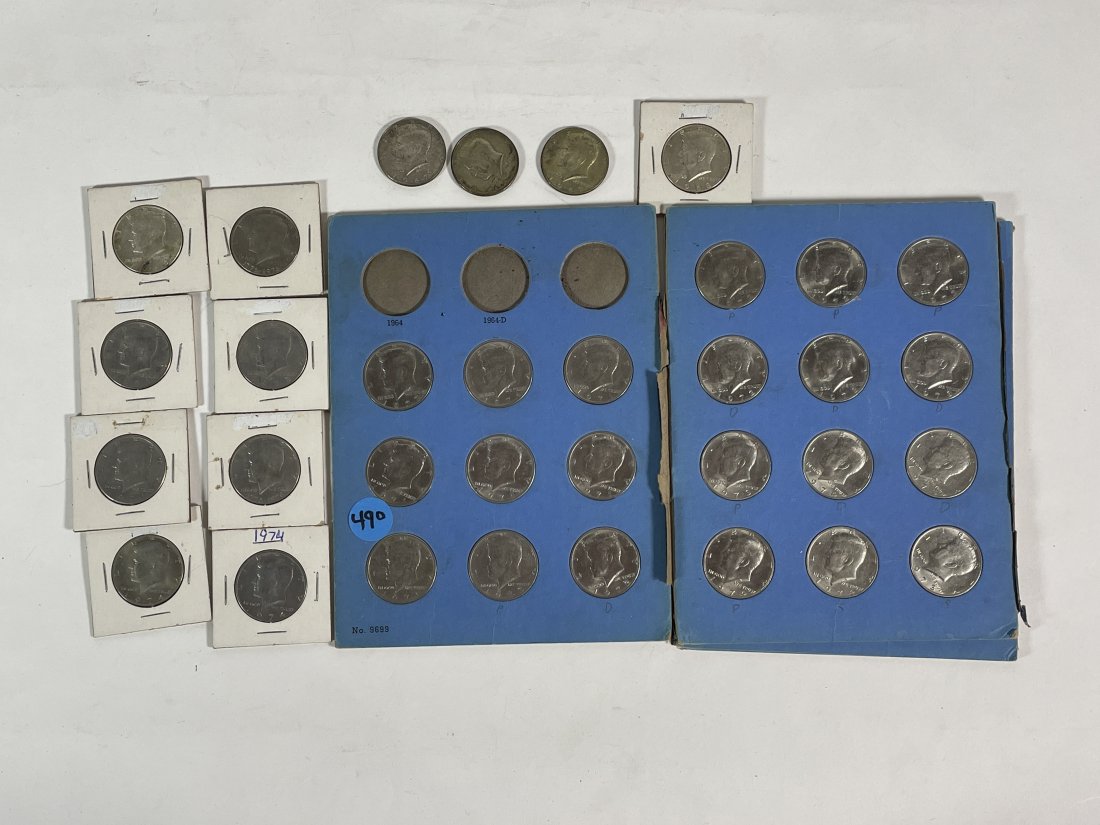 37 KENNEDY HALF DOLLARS, 5 ARE 1967 - 1969 (1 of 4)