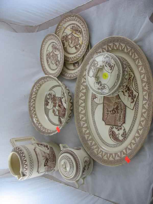 8 PIECES OF J.D. & CO. WARWICK IRONSTONE CHINA: 8 PIECES OF J.D. & CO. WARWICK IRONSTONE CHINA