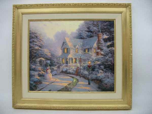 THOMAS KINKADE "NIGHT BEFORE CHRISTMAS" AP 8/8: THOMAS KINKADE "NIGHT BEFORE CHRISTMAS" AP 8/80