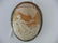 3260048: LARGE VINTAGE STERLING SILVER CAMEO PIN