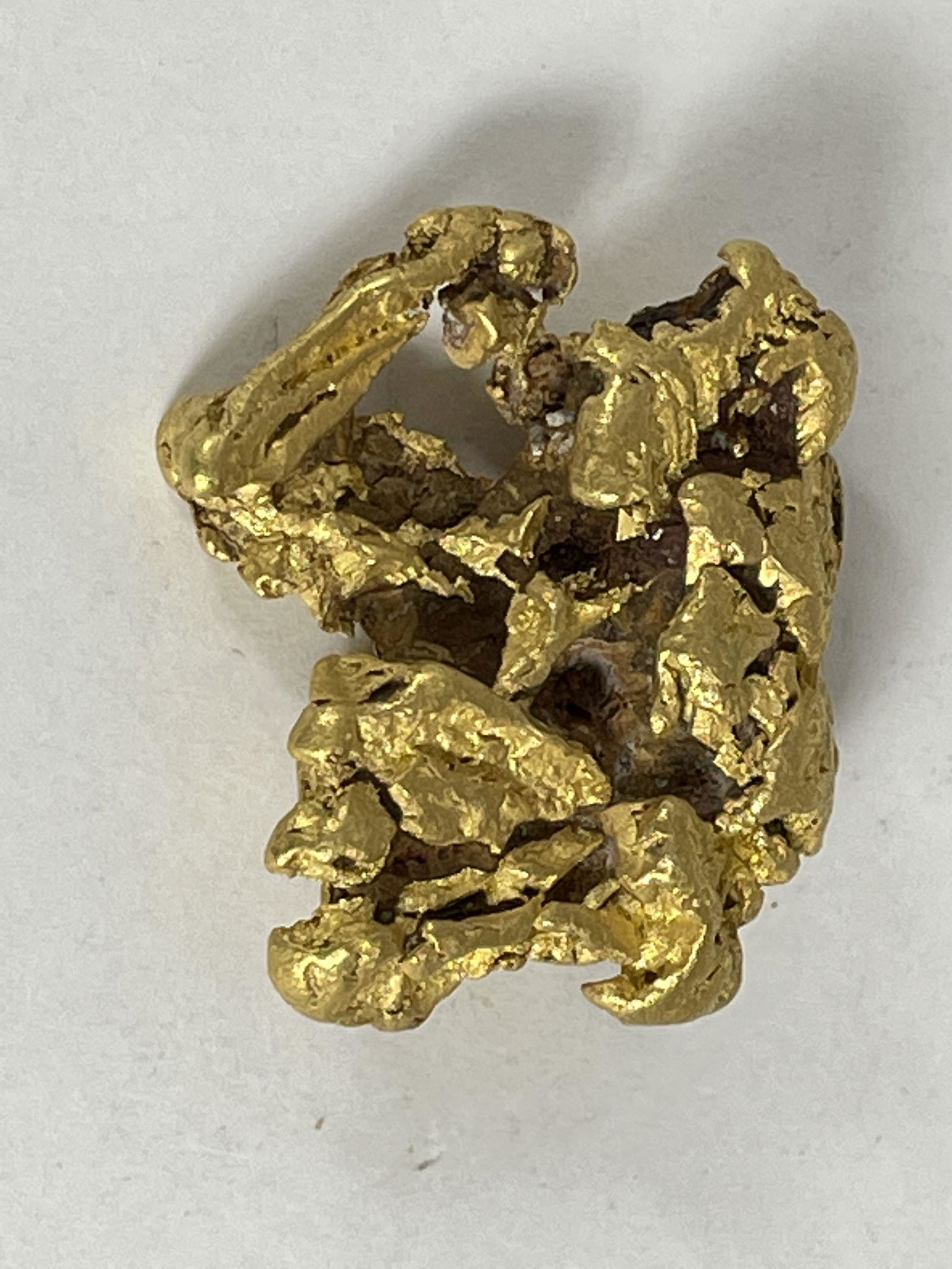 A NATURAL 73.92 GRAM CALIFORNIA GOLD NUGGET "THE FRANK JONES NUGGET", 1942 PACIFIC HILLS (1 of 6)