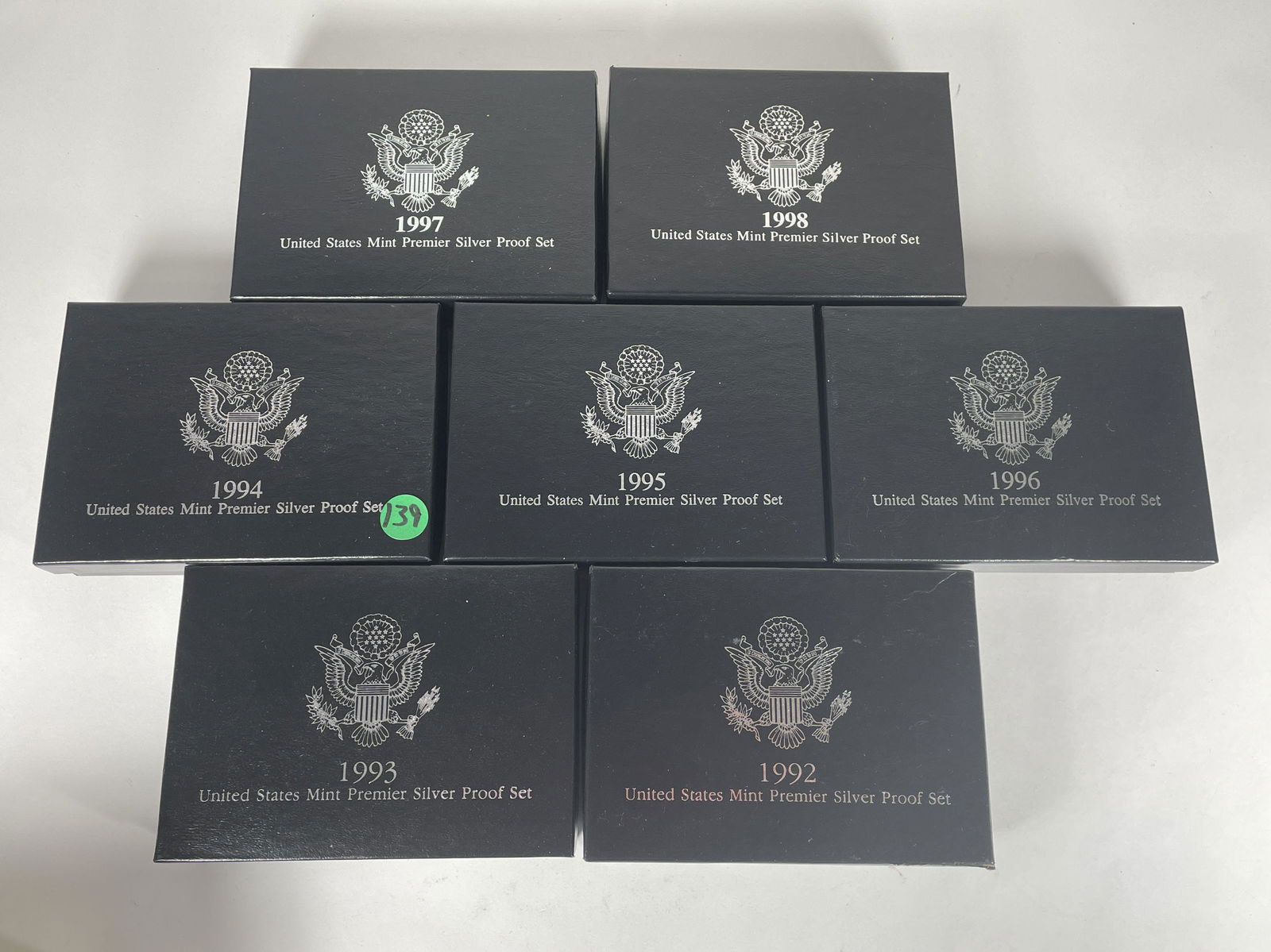 7 US MINT PREMIER SILVER PROOF SETS (1 of 4)
