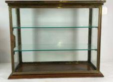ANTIQUE BRONZE TABLE TOP DISPLAY CASE (1 of 5)