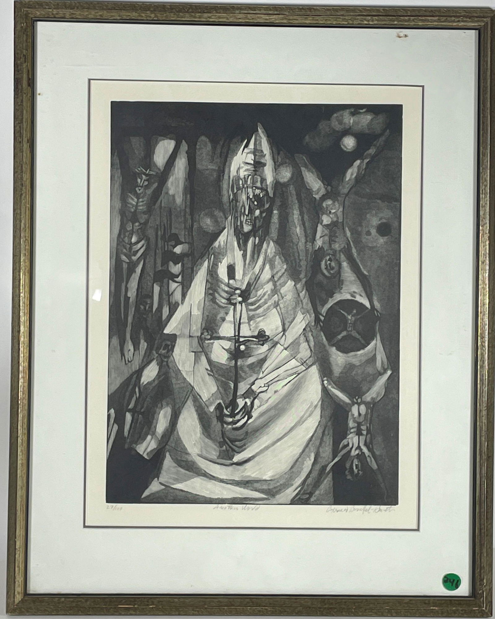 PENCIL SIGNED PRINT "ANOTHER WORLD", 19.5" X 24.5" FRAMED AND 13" X 18" SIGHT (1 of 5)