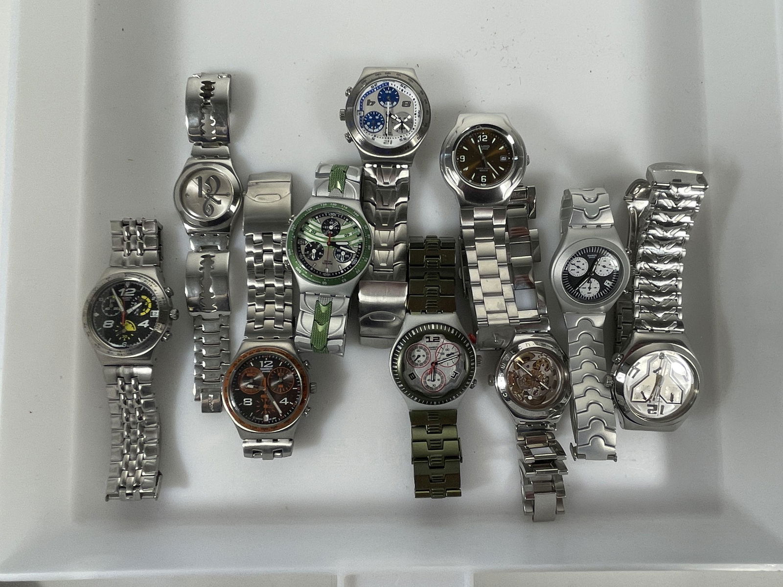 TEN VINTAGE SWATCH "IRONY" WATCHES (1 of 6)
