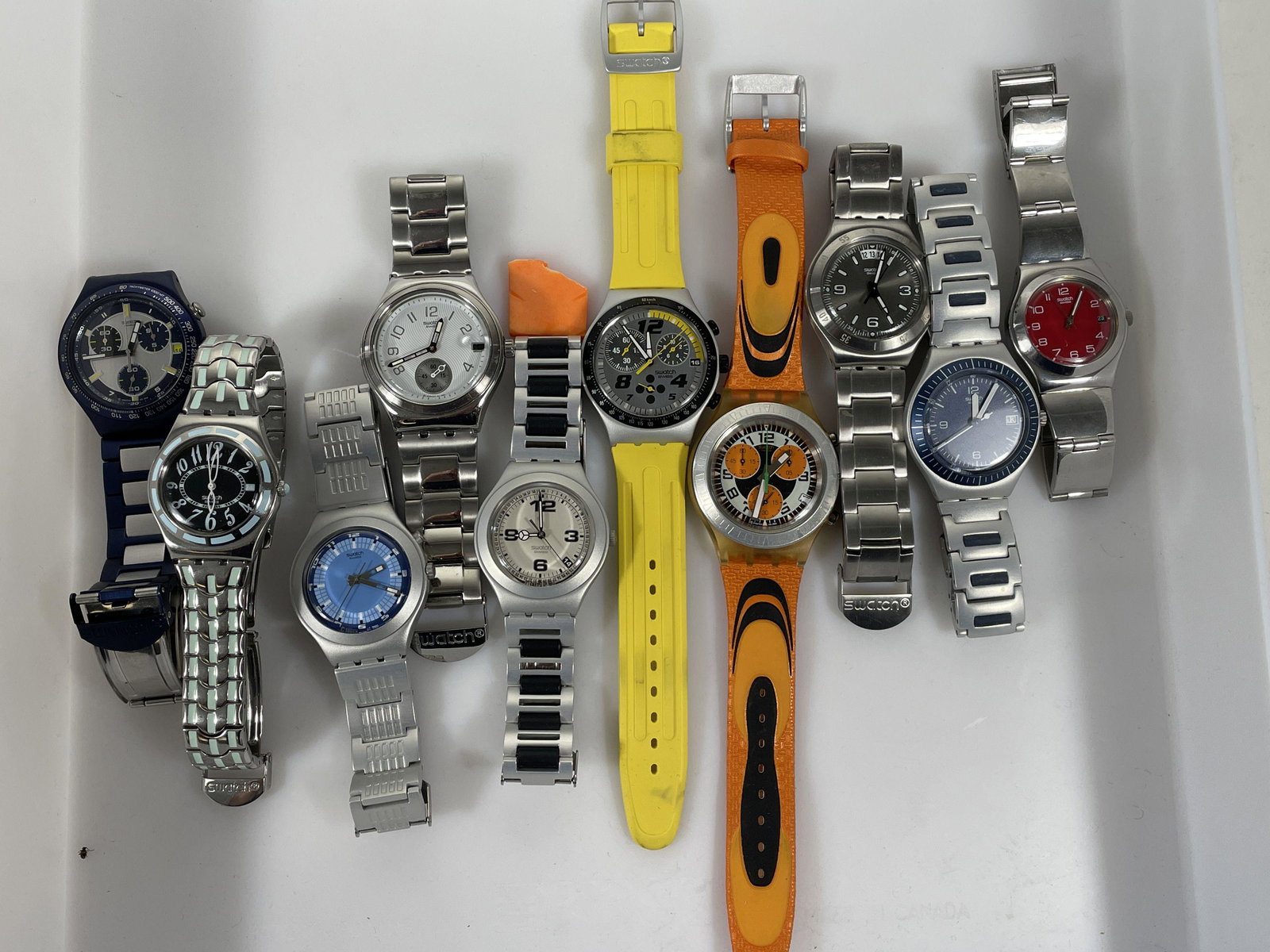 TEN VINTAGE SWATCH "IRONY" WATCHES: TEN VINTAGE SWATCH "IRONY" WATCHES