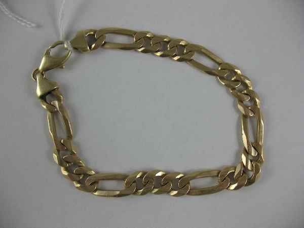 ITALIAN 14K GOLD MEN'S CHAIN LINK BRACELET 34: ITALIAN 14K GOLD MEN'S CHAIN LINK BRACELET 34.73g TOTAL