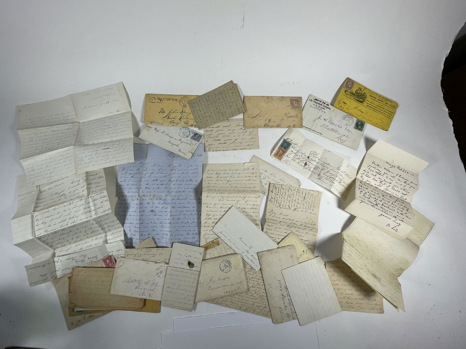 LOT OF 10+ LATE 19TH CENTURY LETTERS 1867 - 1911 (1 of 6)
