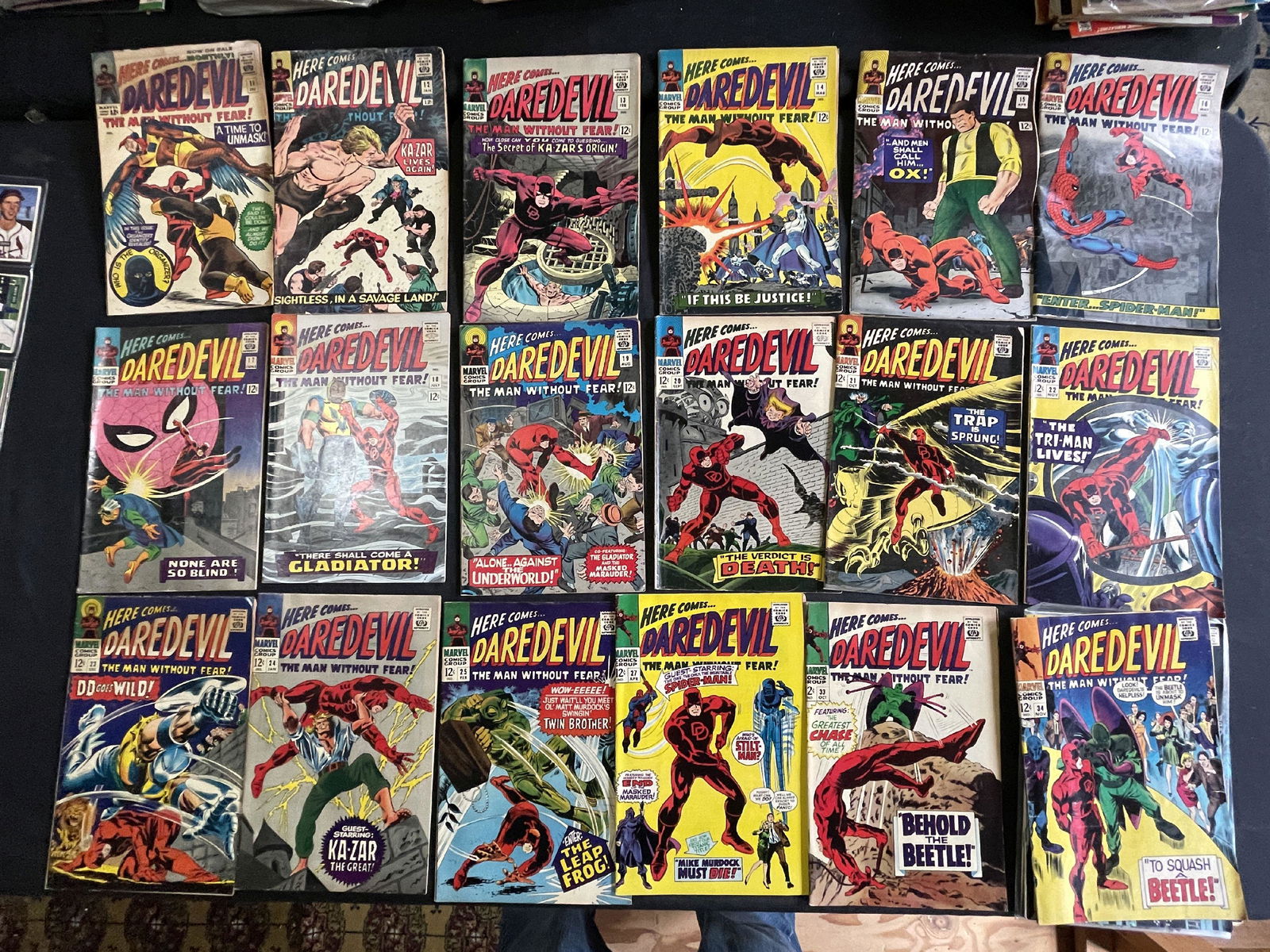 TWENTY ONE MARVEL DAREDEVIL COMIC BOOK ISSUES UNDER #46 - Oct 16, 2022 ...