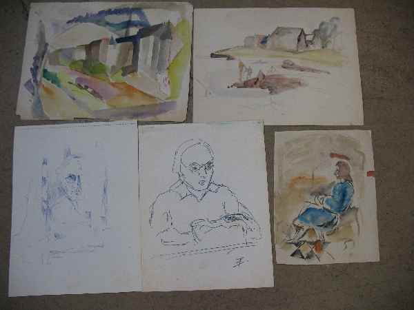 5 WILLIAM MEYEROWITZ DRAWINGS: 5 WILLIAM MEYEROWITZ DRAWINGS