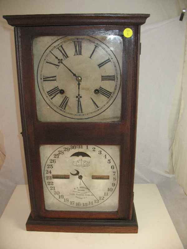 HB HORTON ITHACA CALENDAR CLOCK: HB HORTON ITHACA CALENDAR CLOCK