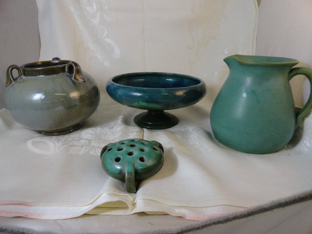 4 PC. ART POTTERY INC. FULPER: 4 PC. ART POTTERY INC. FULPER