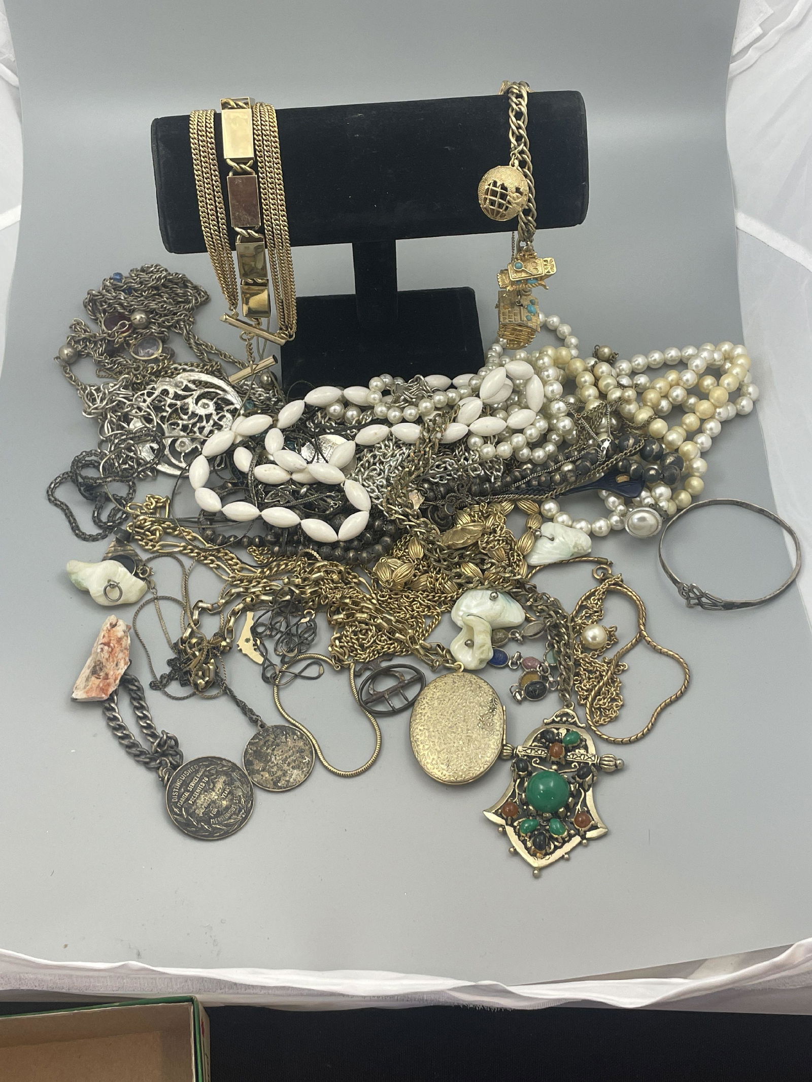 TWO BOXES OF COSTUME JEWELRY (1 of 7)