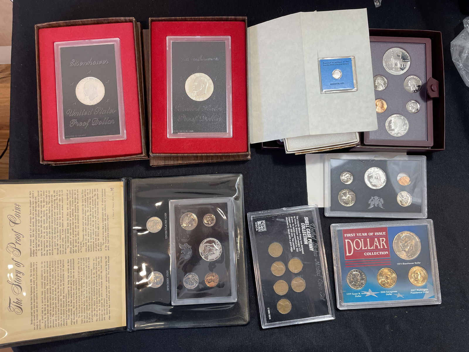 A LOT OF SEVEN PROOF SETS AND JOHNSON PROOFS (1 of 6)