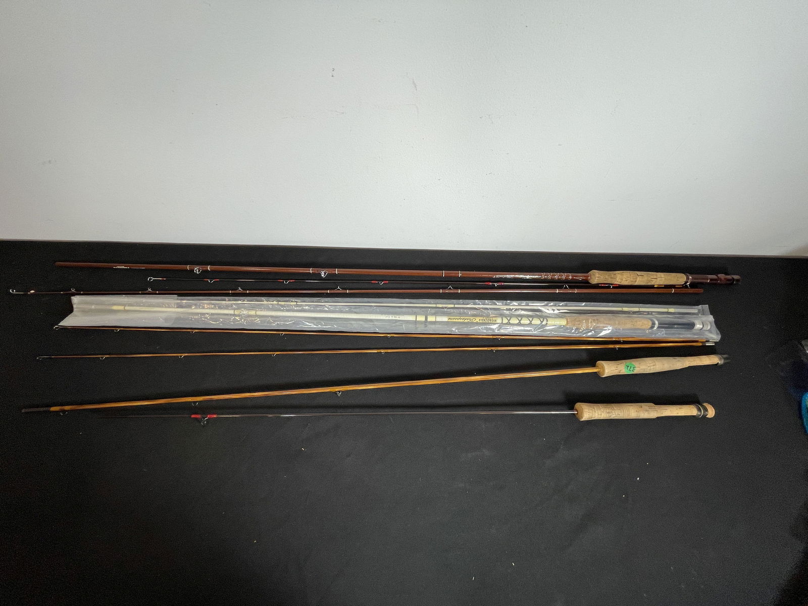 FOUR FLY RODS, INCLUDES SHAKESPEARE, FENWICK, THRAMER, AND ONE OTHER (1 of 5)