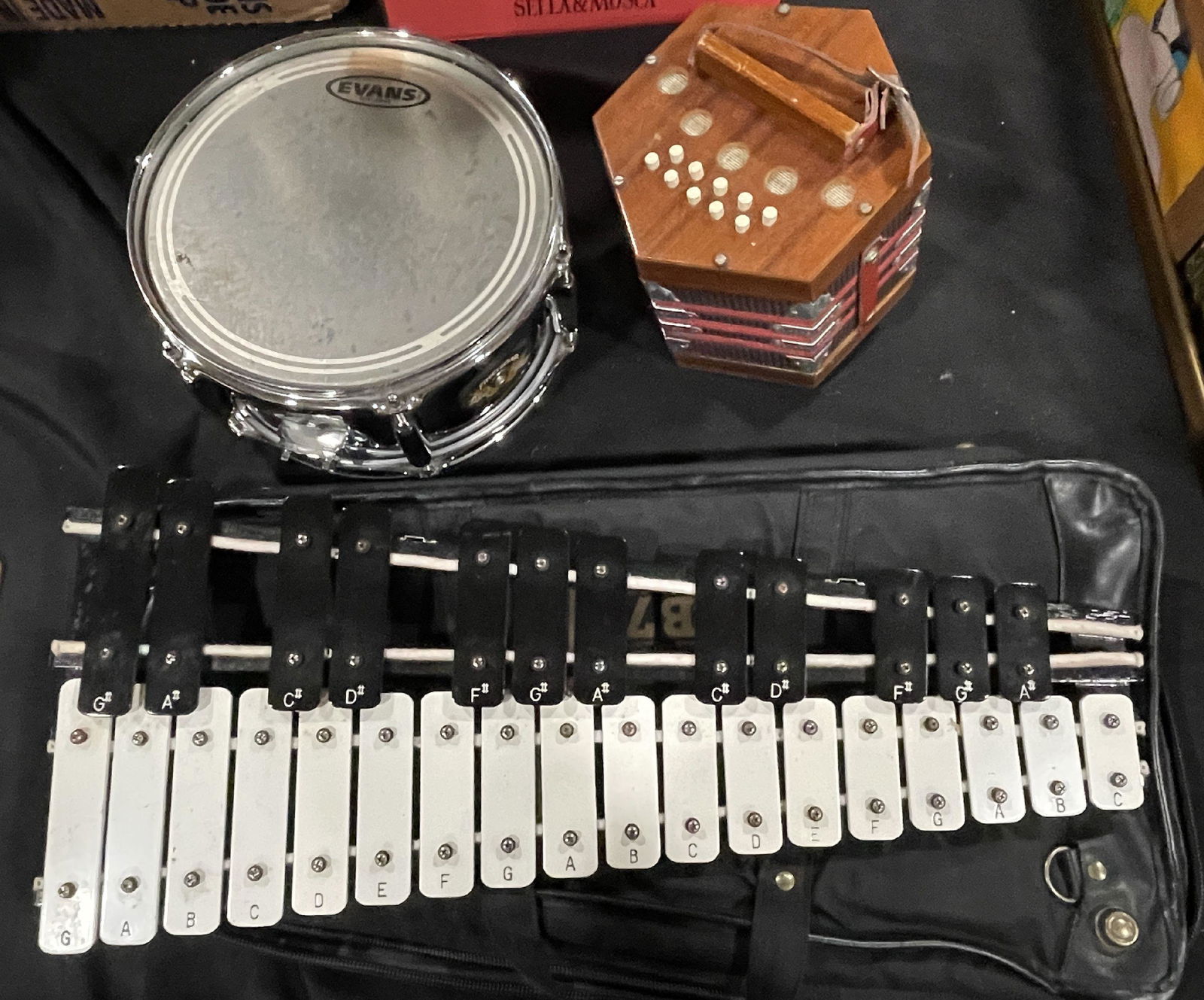 A XYLOPHONE, A DRUM, AND AN ACCORDION (1 of 5)