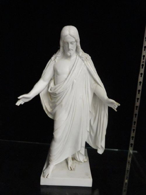 RARE JB EUEROS ROYAL COPPENHAGEN 19.5" PORCELA: RARE JB EUEROS ROYAL COPPENHAGEN 19.5" PORCELAIN CHRIST FIGURE