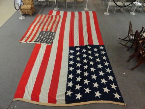 45 STAR FLAG W/ HUGE 45 STAR CEREMONIAL FLAG: 45 STAR FLAG W/ HUGE 45 STAR CEREMONIAL FLAG
