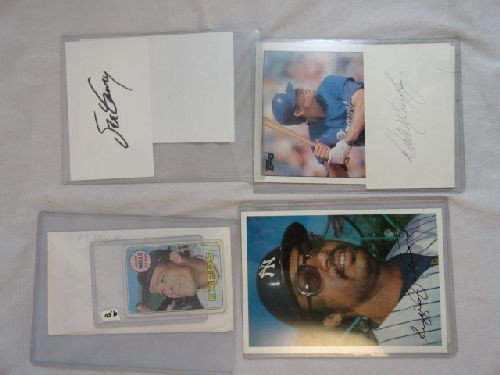 4 SIGNED BASEBALL ITEMS - MAURY WILLS, REGGIE : 4 SIGNED BASEBALL ITEMS - MAURY WILLS, REGGIE JACKSON, DALE MURPHY, STEVE GARVEY