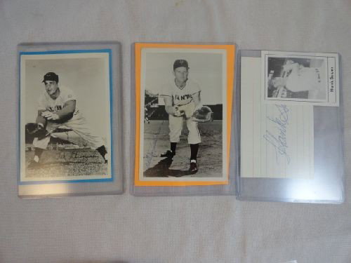 3 SIGNED BASEBALL ITEMS: TED KLUSZEWSKI, WHITE: 3 SIGNED BASEBALL ITEMS: TED KLUSZEWSKI, WHITEY LOCKMAN, HANK SAUER