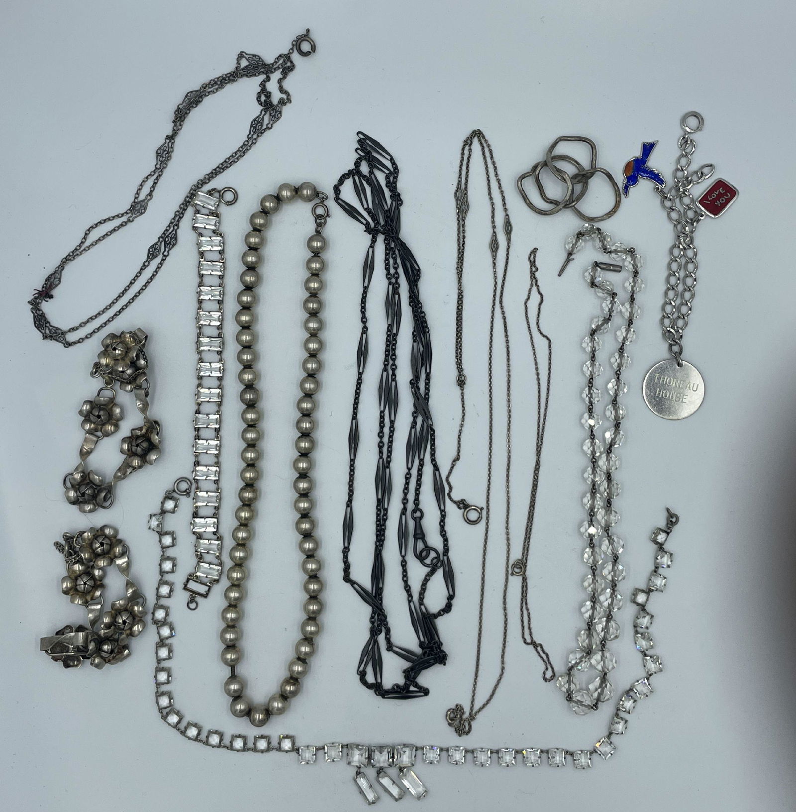 STERLING SILVER NECKLACE LOT (1 of 4)
