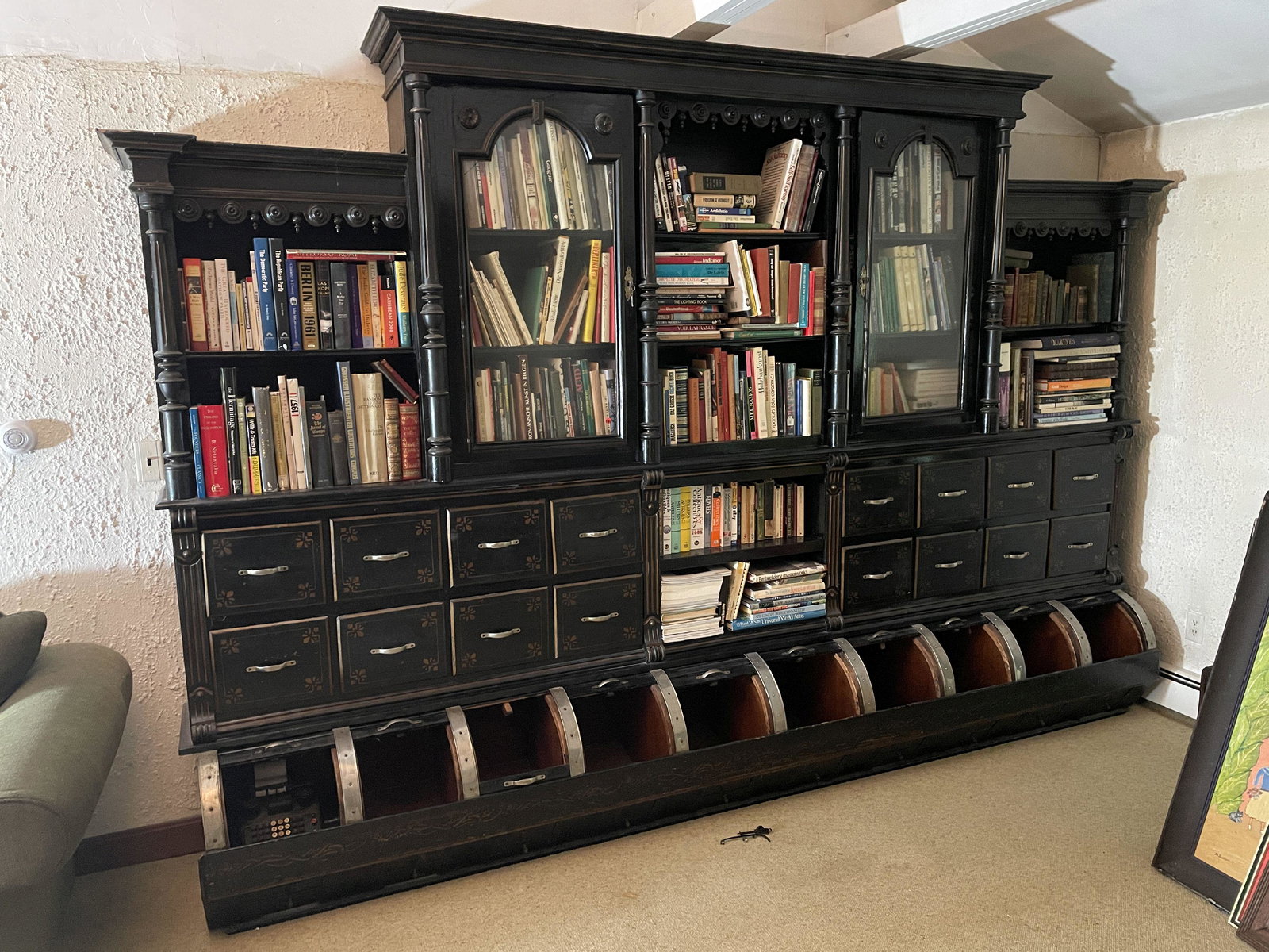 A LARGE COUNTRY STORE CABINET (1 of 6)