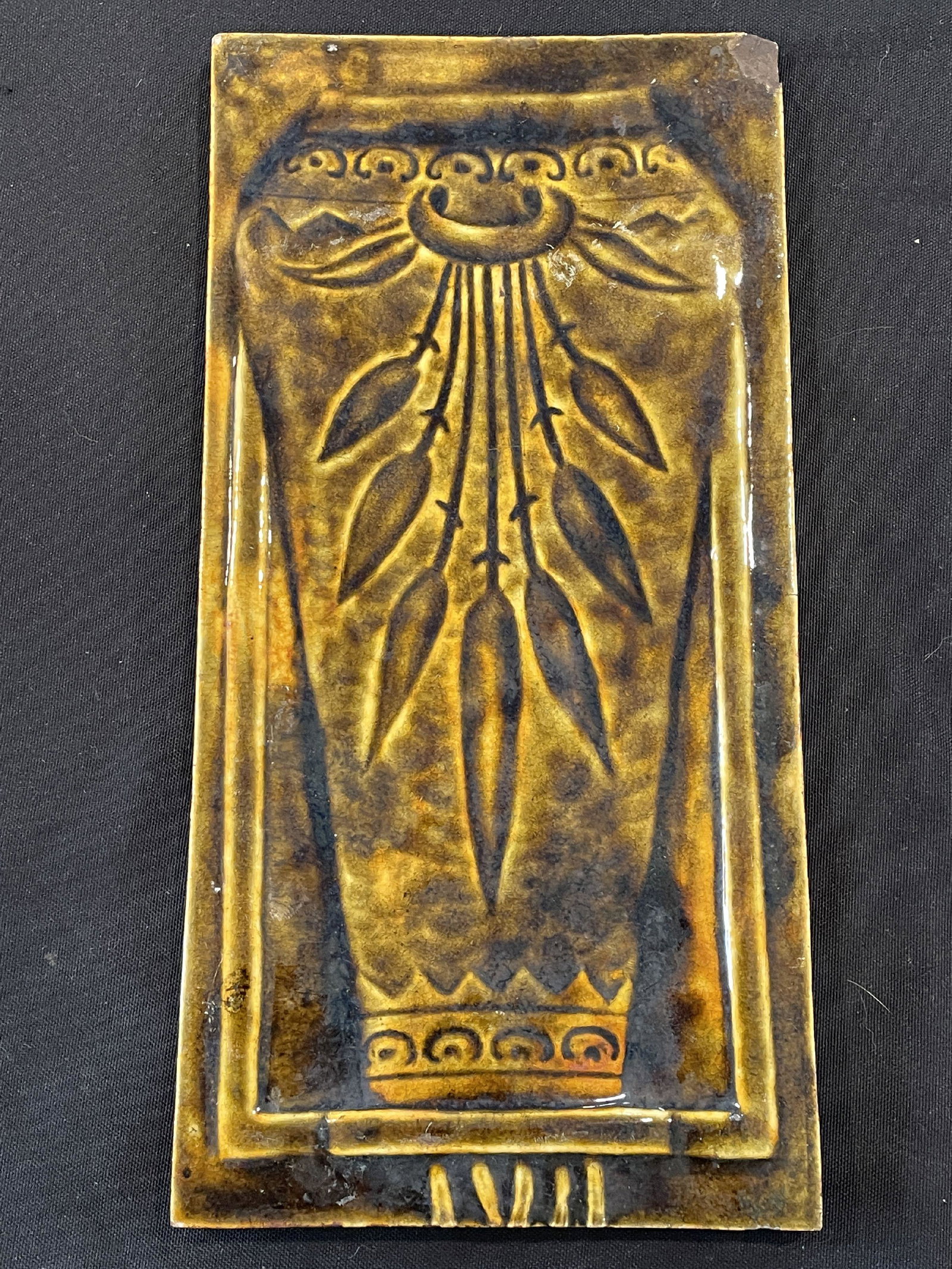 A CHELSEA KERAMICS POTTERY TILE, 5.75" X 11.75" (1 of 6)