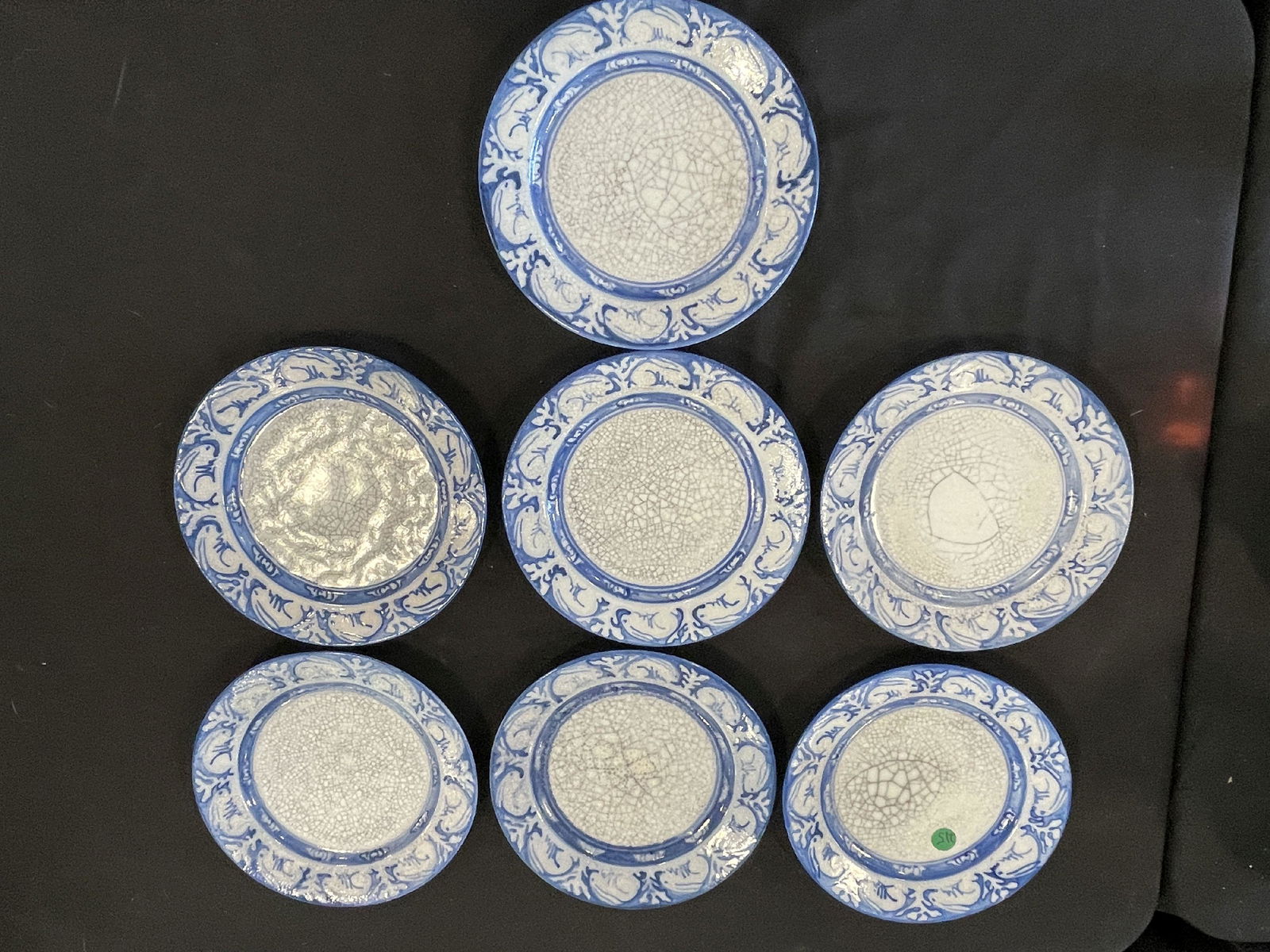 A SET OF 7 DEDHAM 8.75" RABBIT PLATES (1 of 7)