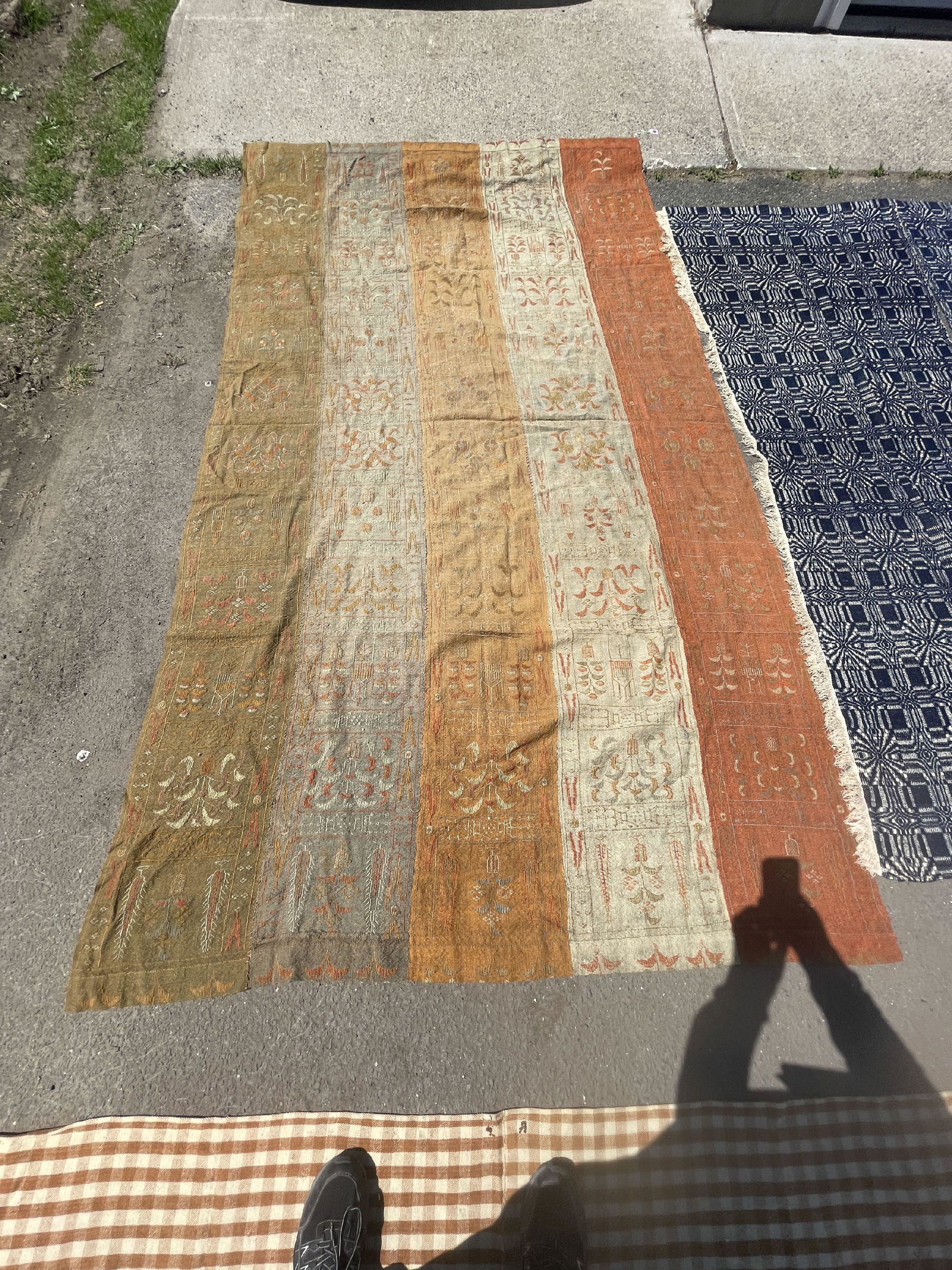 PERSIAN OR MIDDLE EASTERN EMBROIDERED TAPESTRY (1 of 5)