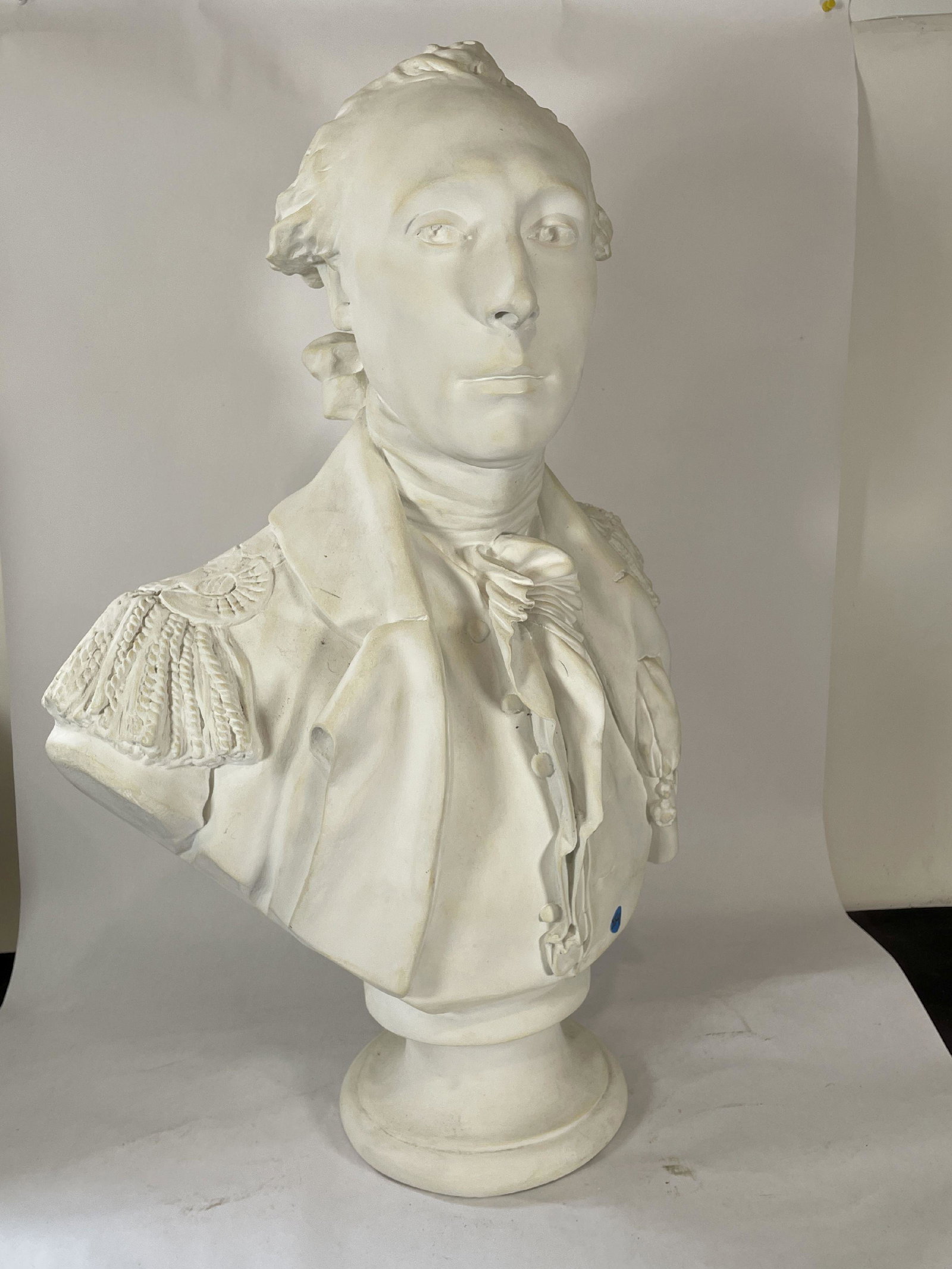 EARLY 20TH CENTURY PLASTER BUST , 18" X 12" X 28" (1 of 4)