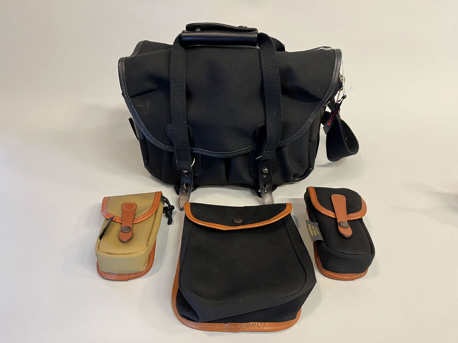 NEW BILINGHAM CAMERA BAGS: #206 BAG, 2 END POCKETS AND 1 LARGE POUCH (1 of 1)