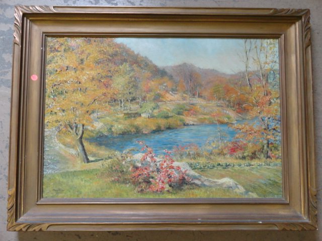 IMPRESSIONIST LANDSCAPE MISS WALKER KLAR: IMPRESSIONIST LANDSCAPE MISS WALKER KLAR 21.5”x31.5” sight
