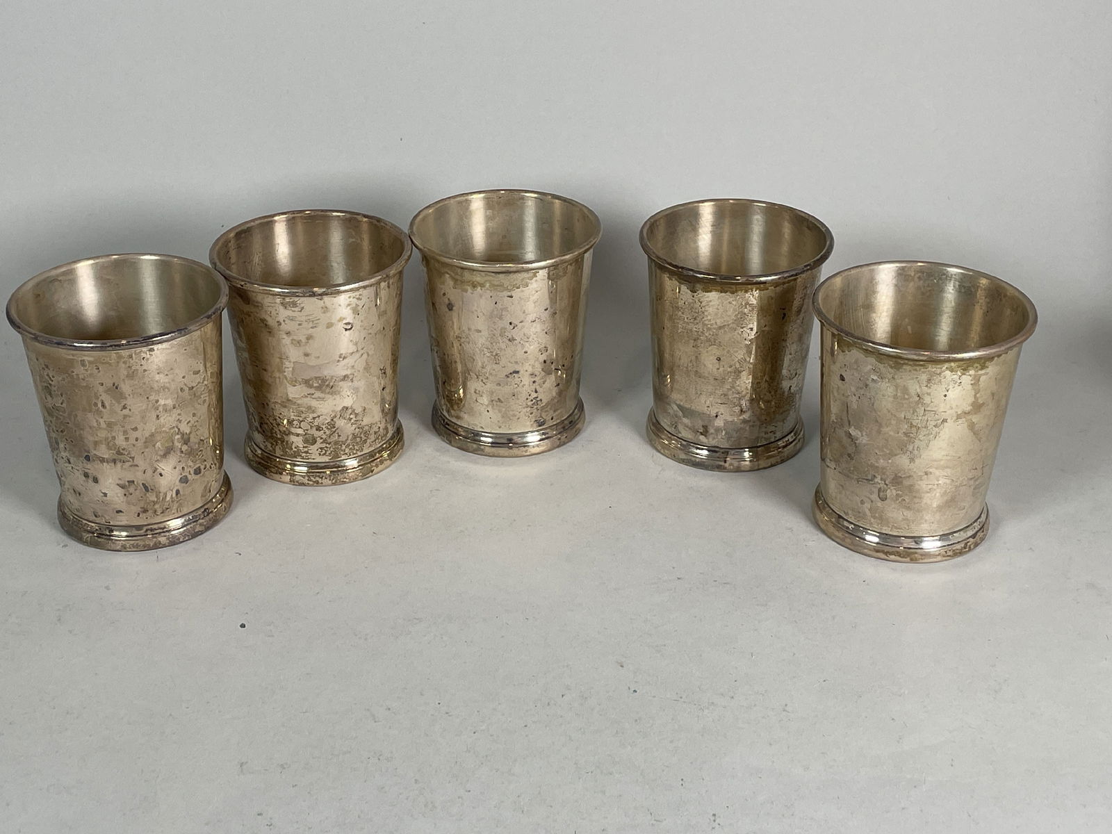 5 STERLING SILVER CUPS MARKED WEB, 15.72OZT (1 of 5)
