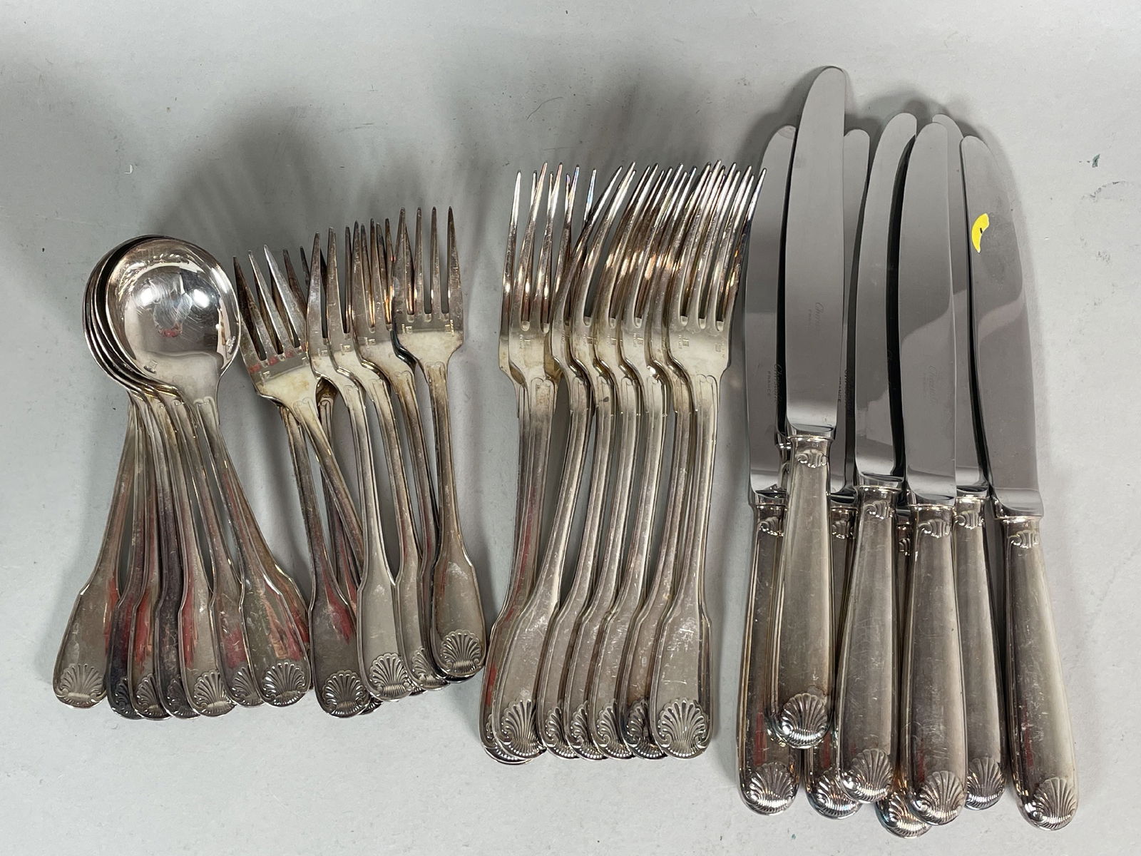 CHRISTOFLE SILVERPLATE FLATWARE SET (1 of 3)