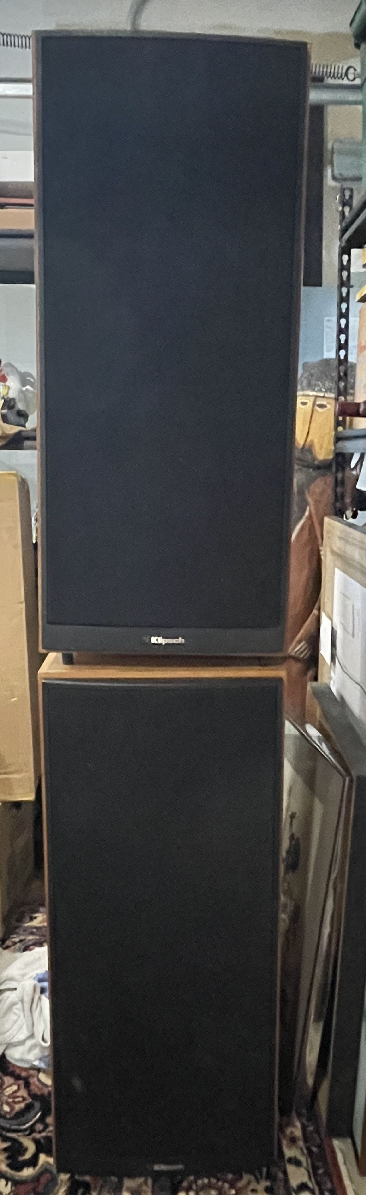 A PAIR OF KLIPSCH SPEAKERS, 15" X 14" X 34" (1 of 17)