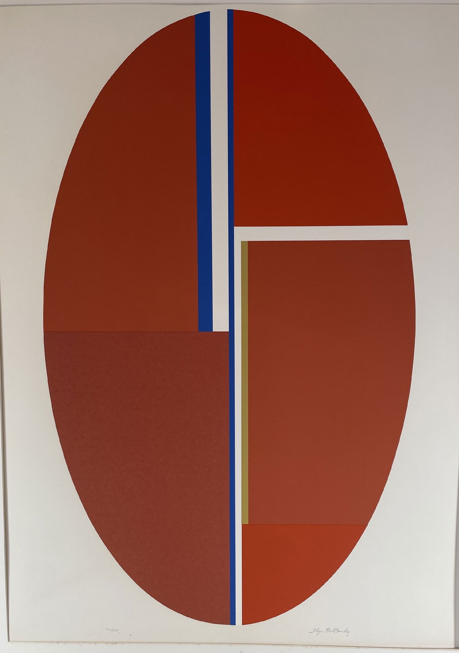 MIDCENTURY MODERN POP ART PRINT, 39" X 28" SIGHT (1 of 9)