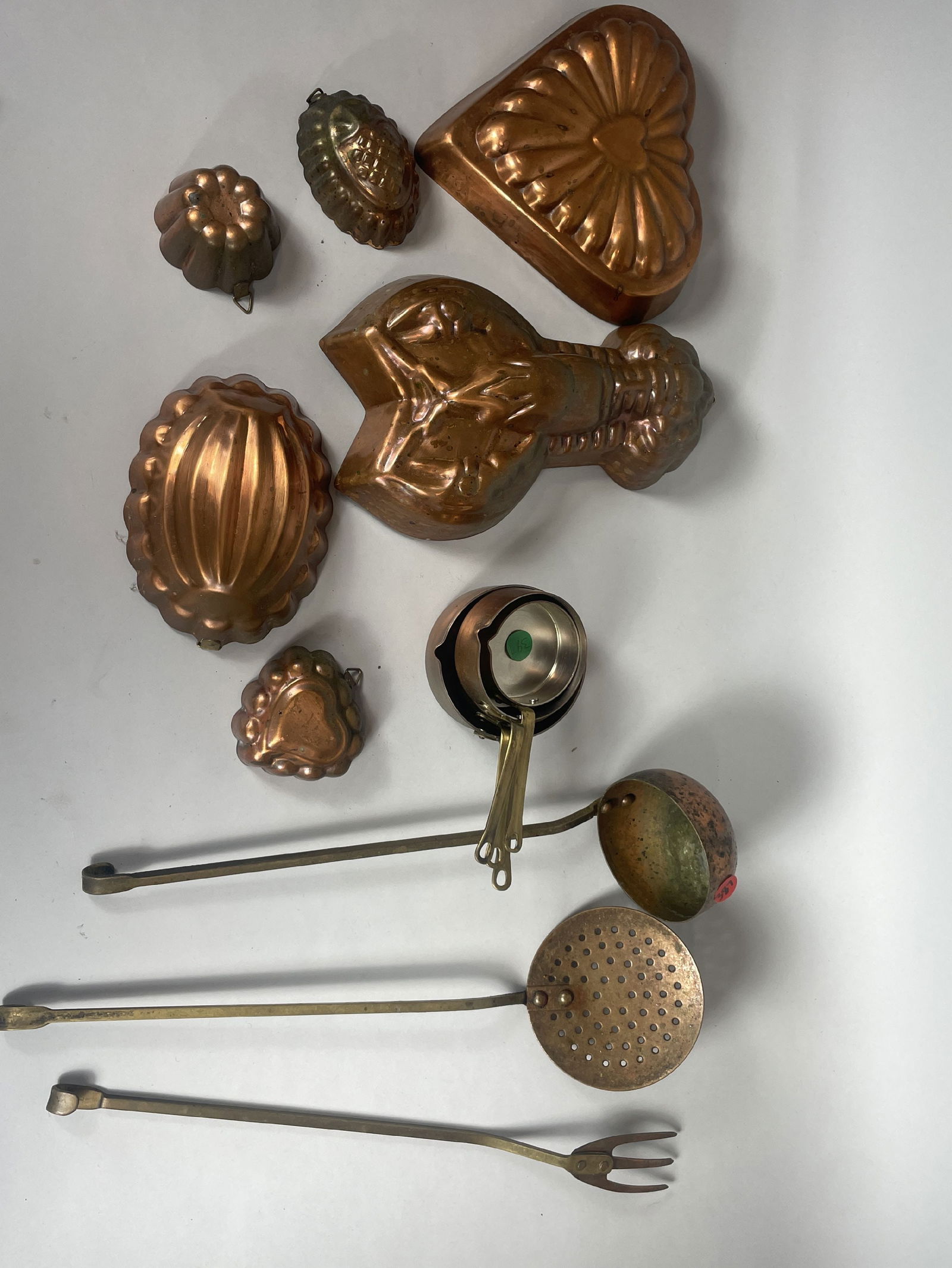 VINTAGE COPPER COOKWARE, 14" AND SMALLER (1 of 4)