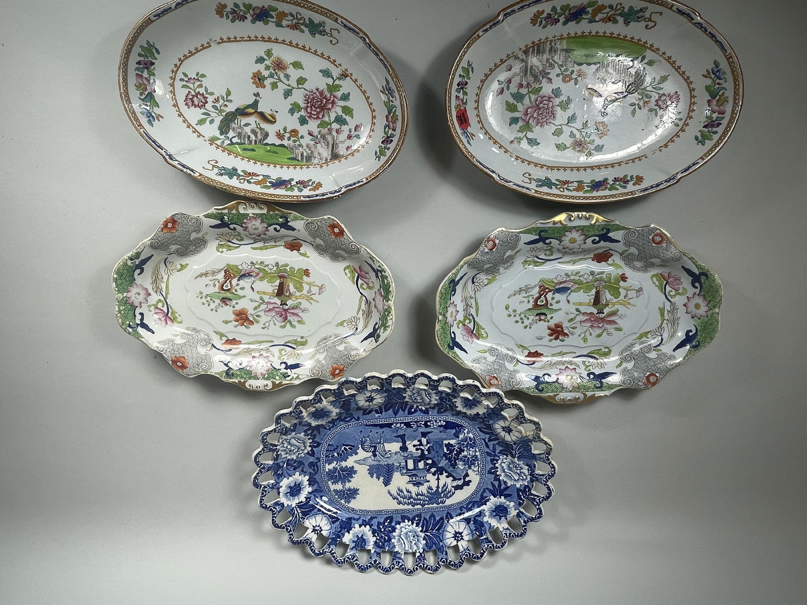 4 SPODE SERVING PIECES, 11" AND SMALLER (1 of 10)