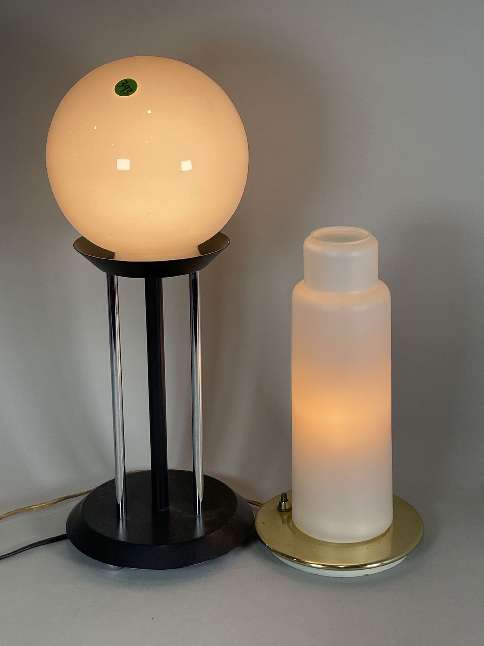 2 MIDCENTURY MODERN LAMPS, 19" AND 12" (1 of 9)